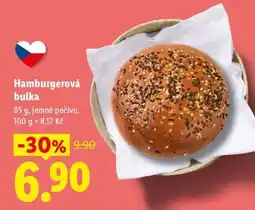Lidl Hamburgerová bulka nabídka