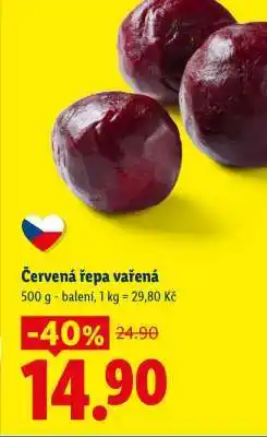 Lidl Červená řepa vařená nabídka