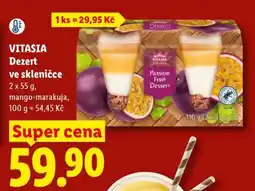 Lidl VITASIA Dezert ve skleničce nabídka