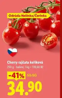 Lidl CHERRY RAJČATA KEŘÍKOVÁ nabídka