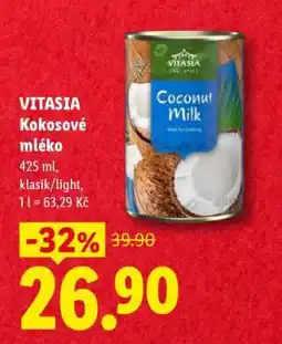 Lidl VITASIA Kokosové mléko nabídka
