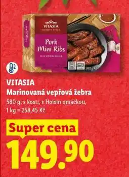 Lidl VITASIA Marinovaná vepřová žebra nabídka