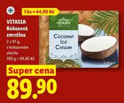 Lidl VITASIA Kokosová zmrzlina nabídka