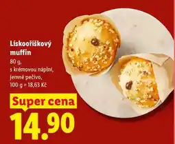 Lidl Lískooříškový muffin nabídka