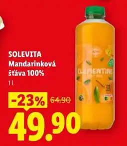 Lidl SOLEVITA Mandarinková šťáva 100% nabídka