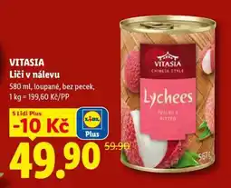 Lidl VITASIA Liči v nálevu nabídka
