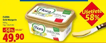 Lidl Flora Gold margarín nabídka