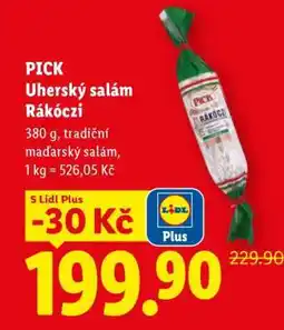 Lidl PICK UHERSKÝ SALÁM RÁKÓCZI nabídka