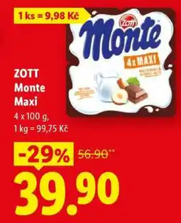 Lidl Zott MONTE MAXI nabídka