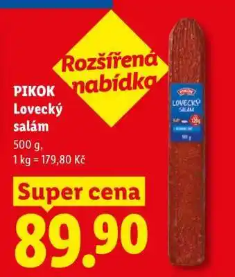 Lidl PIKOK LOVECKÝ SALÁM nabídka