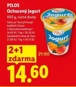Lidl Pilos OCHUCENÝ JOGURT nabídka