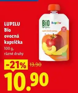 Lidl LUPILU Bio ovocná kapsička nabídka