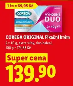 Lidl COREGA ORIGINAL FIXAČNÍ KRÉM nabídka
