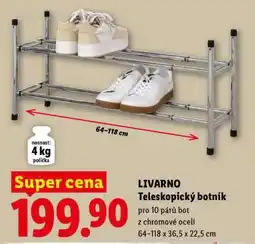 Lidl LIVARNO Teleskopický botník nabídka