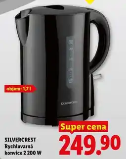 Lidl SILVERCREST Rychlovarná konvice 2 200 W nabídka