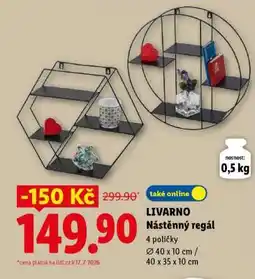 Lidl LIVARNO Nástěnný regál nabídka
