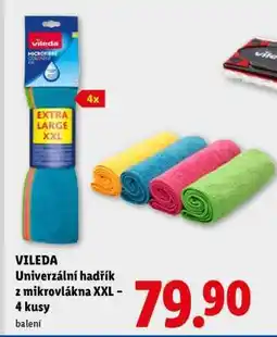 Lidl VILEDA Univerzální hadřík z mikrovlákna XXL - 4 kusy nabídka