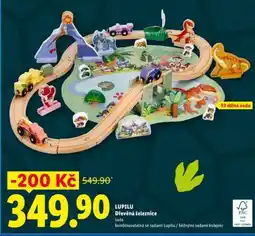 Lidl LUPILU Dřevěná železnice sada nabídka