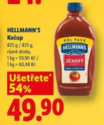 Lidl Hellmann’s kečup nabídka