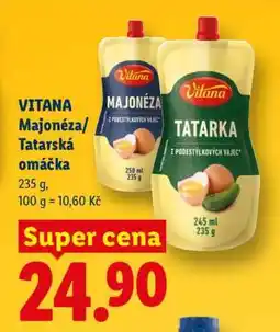 Lidl VITANA MAJONÉZA / TATARSKÁ OMÁČKA nabídka