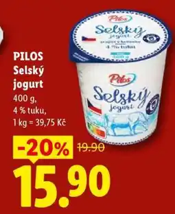 Lidl PILOS Selský jogurt nabídka