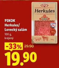Lidl PIKOK Herkules / Lovecký salám nabídka