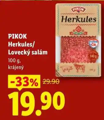 Lidl PIKOK Herkules / Lovecký salám nabídka