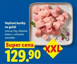 Lidl VEPŘOVÉ KOSTKY NA GULÁŠ nabídka