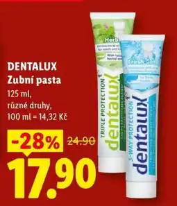 Lidl Dentalux Zubní Pasta nabídka
