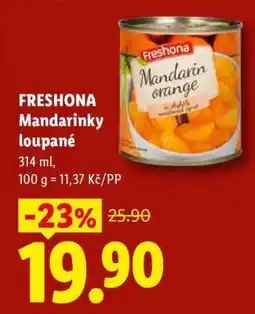 Lidl FRESHONA Mandarinky loupané nabídka