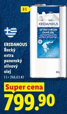 Lidl ERIDANOUS Řecký extra panenský olivový olej nabídka
