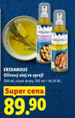 Lidl ERIDANOUS Olivový olej ve spreji nabídka