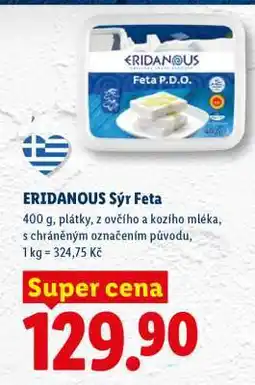 Lidl ERIDANOUS Sýr Feta nabídka