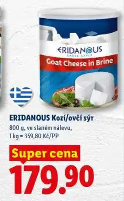 Lidl ERIDANOUS Kozí/ovčí sýr nabídka