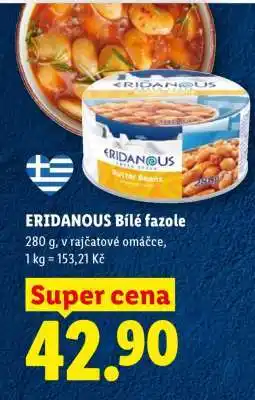 Lidl ERIDANOUS Bílé fazole nabídka