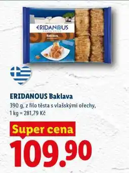 Lidl ERIDANOUS Baklava nabídka