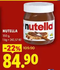 Lidl Nutella nabídka