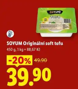 Lidl SOYUM Originální soft tofu nabídka