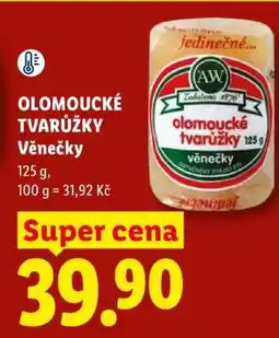Lidl Olomoucké tvarůžky – věnečky nabídka