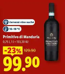 Lidl Primitivo di Manduria nabídka