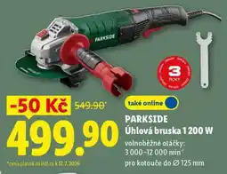 Lidl PARKSIDE Úhlová bruska 1200 W nabídka