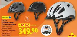 Lidl Crivit CYKLISTICKÁ HELMA S KONCOVÝM SVĚTLEM nabídka