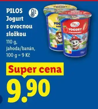 Lidl PILOS Jogurt s ovocnou složkou nabídka