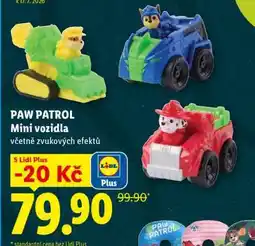 Lidl PAW PATROL Mini vozidla nabídka