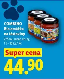 Lidl COMBINO Bio omáčka na těstoviny nabídka