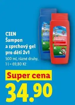 Lidl CIEN Šampon a sprchový gel pro děti 2v1 nabídka
