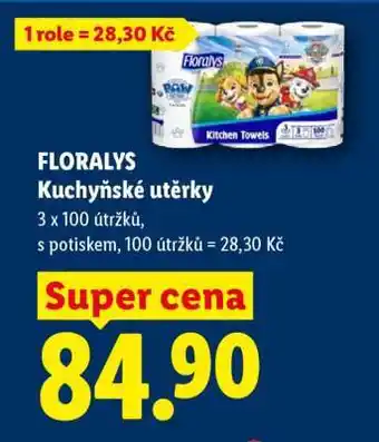 Lidl FLORALYS KUCHYŇSKÉ UTĚRKY nabídka