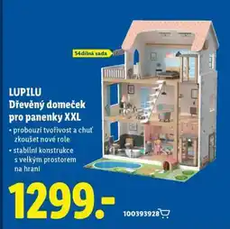 Lidl LUPILU Dřevěný domeček pro panenky XXL nabídka