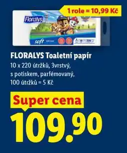 Lidl Floralys TOALETNÍ PAPÍR nabídka