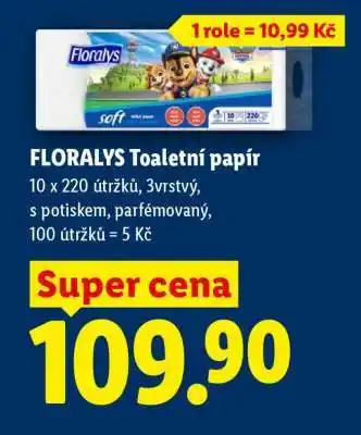Lidl Floralys TOALETNÍ PAPÍR nabídka